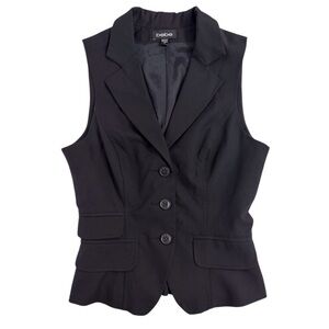 Y2K Bebe Ruffle Pleated Back Vest